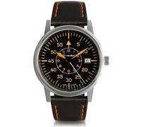 Messerschmitt Unisex Men Size Pilot Watch Black/Orange ME-385OPL, Strap.