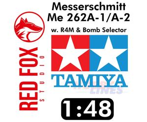 Messerschmitt Me262A-1/A-2 with R4M + Bomb Selector 1:48 Tamiya kit RFSQS-48065