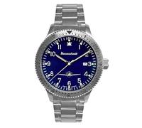 Messerschmitt Men's Aviator Watch Steel/Blue ME-108DR-MB