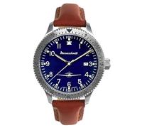Messerschmitt Men's Pilot Watch Leather Brown/Blue ME-108DR-L