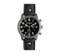 Messerschmitt Men's Watch Chronograph for Aviator Black ME-4544-SL