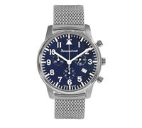Messerschmitt Men's Watch Chronograph Mesh Band/Blue ME-4544P-M, Bracelet