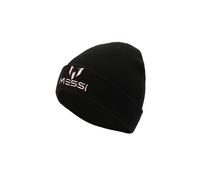 Messi Boys Kids Beani W/Embroidered Logo Hat, Black, L/XL