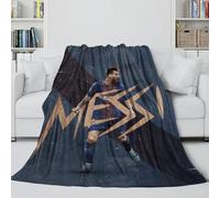 Messi Cozy Blanket - Football The Memorable Blanket for Kid Bought By Parent/GrandParent - Birthday Gift for Son Daughter Grandson Granddaughter Friend 40x50inch(100x130cm)