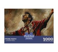 Messi Jigsaw Puzzle 1000 Pieces Comics for Adults And Teenagers,soccer Star Messi 1000 Piece Puzzles Special Series, Gift Idea for Men And Women，kids 38x26cm/1000pcs