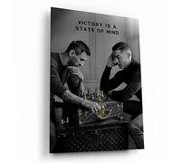 Messi & Ronaldo Chess Poster, Football Legends Canvas, Soccer Player Poster, Football Wall Art, Sport Home Decor, World Cup 2022 Iconic Art