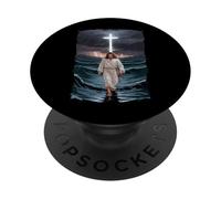 Messiah Water Storm Holy Saint God PopSockets Adhesive PopGrip