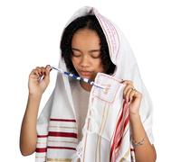Messianic Tallit Prayer Shawl 72"x 22" with Bag | Designed in Israel