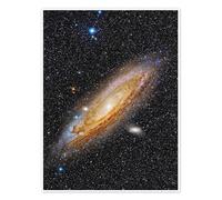 Messier 31, The Andromeda Galaxy. Poster by Roberto Colombari 30 x 40 cm Black Wall art Wall decor