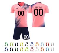 MessiFootball Kit for Kids Personalised Football Shirts Shorts and Socks Set Custom Name Number Team Name and Logo Football Uniforms Training Suits Boys Football Kits(05 Football Kits)