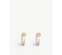 Messika Messika Gatsby 18ct Rose-Gold and Diamond Hoop Earrings Pink Gold
