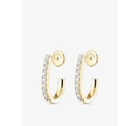 Messika Messika Gatsby Small 18ct Yellow Gold and 0.17ct Diamond Hoop Earrings Yellow 1 Size