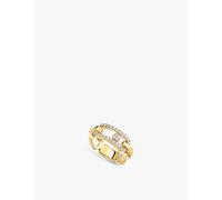 Messika Messika Move Link 18ct Gold and 0.45ct Diamond Ring Yellow Gold N.5
