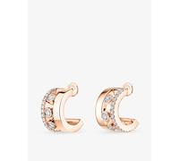 Messika Messika Romane 18ct Yellow Gold and 0.27ct Brilliant-Cut Diamond Mini Earrings Pink Gold