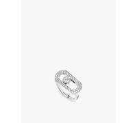 Messika Messika So Move Pavé 18ct Gold and 0.6ct Diamond Ring White Gold N.5