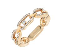 Messika Move Uno 18ct Yellow Gold Diamond Multi Pavee Ring - P