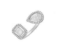 Messika My Twin Toi & Moi 18ct White Gold 0.70ct Diamond Ring - Q MSK-020/Q