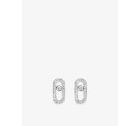 Messika Womens Messika Move Uno 18ct Gold and 0.16ct Diamond Stud Earrings White 1 Size