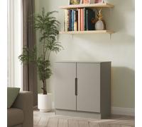 Messina 2 Door Matt Dusk Grey Storage Cabinet (H)78.5Cm X (W)74Cm X (D)38.5Cm