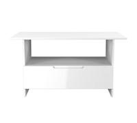 Messina Gloss White 1 Drawer Non-Extendable Coffee Table (H)495mm (W)930mm (D)530mm