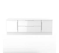 Ready Assembled 2 U Lucca 2 Door 2 Drawer Superwide TV Unit (Ready Assembled) in White | Size: Large Ready Assembled 2 U White Large