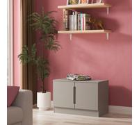 Messina Matt Dusk Grey Tv Stand, (H)49.5Cm X (W)74Cm X (D)38.5Cm