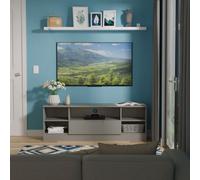 Messina Matt Dusk Grey Tv Stand With 2 Shelves & 1 Drawers, (H)49.5Cm X (W)144.2Cm X (D)40Cm
