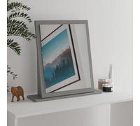 Welcome Furniture Ready Assembled Milan Small Mirror In Dusk Grey, Grey