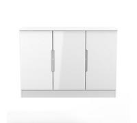 Messina Ready Assembled Gloss White Sideboard (H)785mm (W)1091mm (D)400mm