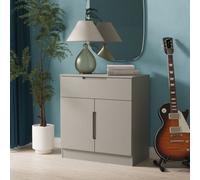 Crowndale Milan 2 Door Single Drawer Dusk Grey Sideboard Ready Assembled - Size: 79 x 74 x 39cm - Wilko