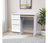Welcome Furniture Ready Assembled Milan Vanity In White Gloss & White, White
