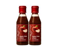 Messino Gr pple Cider Vinegar Cream, Pack of 2 x 250 ml (Total: 500 ml) | Fruity apple cider glaze, deep golden colour. Vegan. Ideal for salads, pasta, dressings & Mediterranean cuisine. 500ml total.