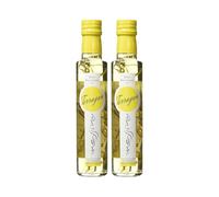 Messino Greek White Wine Vinegar with Tarragon - 2 x 250ml Bottles (Total 500ml) - Aromatic Herbal Flavour, No Added Sugar - Vegan Friendly - Ideal for Salad, Fish & Vegetables