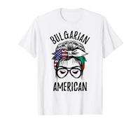Messy Bun Bulgarian American Women Value Graphic T-Shirt