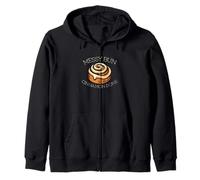 Messy Bun Cinnamon Done Funny Cinnamon Rolls Cinnamon Lovers Zip Hoodie