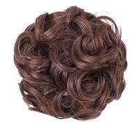 Messy Bun Hair 1PCS Extensions Thick Hairpiece for Daily Wear Messy Bun Hair Piece, Messy Hair Bun Scrunchies Synthetic Wavy Curly Chignon Ponytail Hair Hair Bun Pieces for Women(Color:M4-30)
