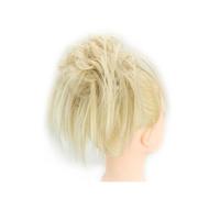 Messy Bun Hair 2pcs Messy Hair Bun Piece Updo Fake Scrunchies Extension Wavy Curly Hairpieces Ponytail Chignon Headband for Women Hair Bun Pieces for Women(Dirty Blonde)