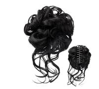 Messy Bun Hair Clip - Claw Clip Curly Wavy Hair Bun Updo Extensions | Styling Ponytail Holder Hairpieces Wigs for Dating Event Party Wedding Casual Occasions