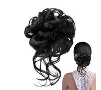 Messy Bun Hair Clip | Wavy Curly Bun Hair Pieces for Women | Styling Accessories Ponytail Holder Hairpieces for Wedding Dating Casual Bride Event Party