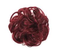 Messy Bun Hair Extensions Curly Wavy Scrunchie Large Synthetic Up Hair Clip Chignon Large Bun Hairpiece for Women Girls
