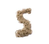 Messy Bun Hair Piece 31.4inches Long Tousled Updo Fluffy Hair Bun Ponytail Extensions Wrap Around DIY Curly Long Hairpiece Bridal Hairstyle Hair Ponytail for Women Girls(Ash blonde)