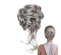 Messy Bun Hair Piece, Claw Clip Hair Extension, Ponytail Styling Accessory, Synthetic Hairpieces, 5.91 inches, Elegant Updo Holder for Wedding Dating Casual Party and Events