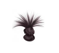 Messy Bun Hair Piece Clip-in - Heat Resistant Synthetic Curly Chignon for Women,Synthetic Hair Ponytail Easy No-Sew Hair Extension(Brown&Black)