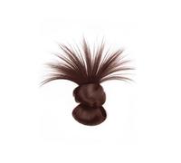 Messy Bun Hair Piece Clip-in - Heat Resistant Synthetic Curly Chignon for Women,Synthetic Hair Ponytail Easy No-Sew Hair Extension(Dark Brown)