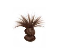 Messy Bun Hair Piece Clip-in - Heat Resistant Synthetic Curly Chignon for Women,Synthetic Hair Ponytail Easy No-Sew Hair Extension(Light Brown)