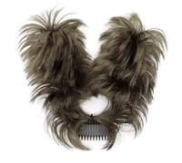 Messy Bun Hair Piece, Fluffy Natural Side Comb Clip, in Synthetic Hair Bun Hairpiece for Women Short Curly Wavy Versatile Adjustable Styles Easy Hair pieces