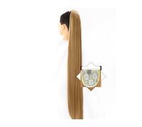 Messy Bun Hair Piece for Women 1 Pack Long Straight Drawstring Hair Clip Ponytail Extension Synthetic Wig Extensions Bun for Everyday Party Use Hair Bun Piece(09,85CM)