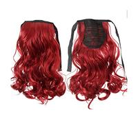 Messy Bun Hair Piece for Women 1-Pack Short Wavy Ponytail Hair Extensions Synthetic Drawstring Clips Curly Lengthening Bun for Women's Daily Use Hair Bun Piece(006)