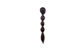 Messy Bun Hair Piece for Women 1 Pack Synthetic Foam Braid Hair Extensions Claw Clip Ponytail Women's African Fluffy Bubble Hair Bun Piece(008-45cm)