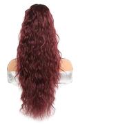 Messy Bun Hair Piece for Women 1 Pack Synthetic Hair Bun Long Curly Water Wave Wig Women Drawstring Comb Ponytail Extensions Hair Bun Piece(SW288-99J)